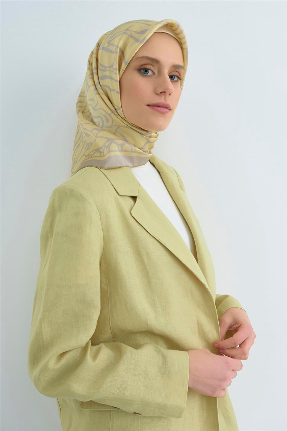 Armine 2026 İlkbahar Yaz Saf İpek Sura Eşarp 9511D 34