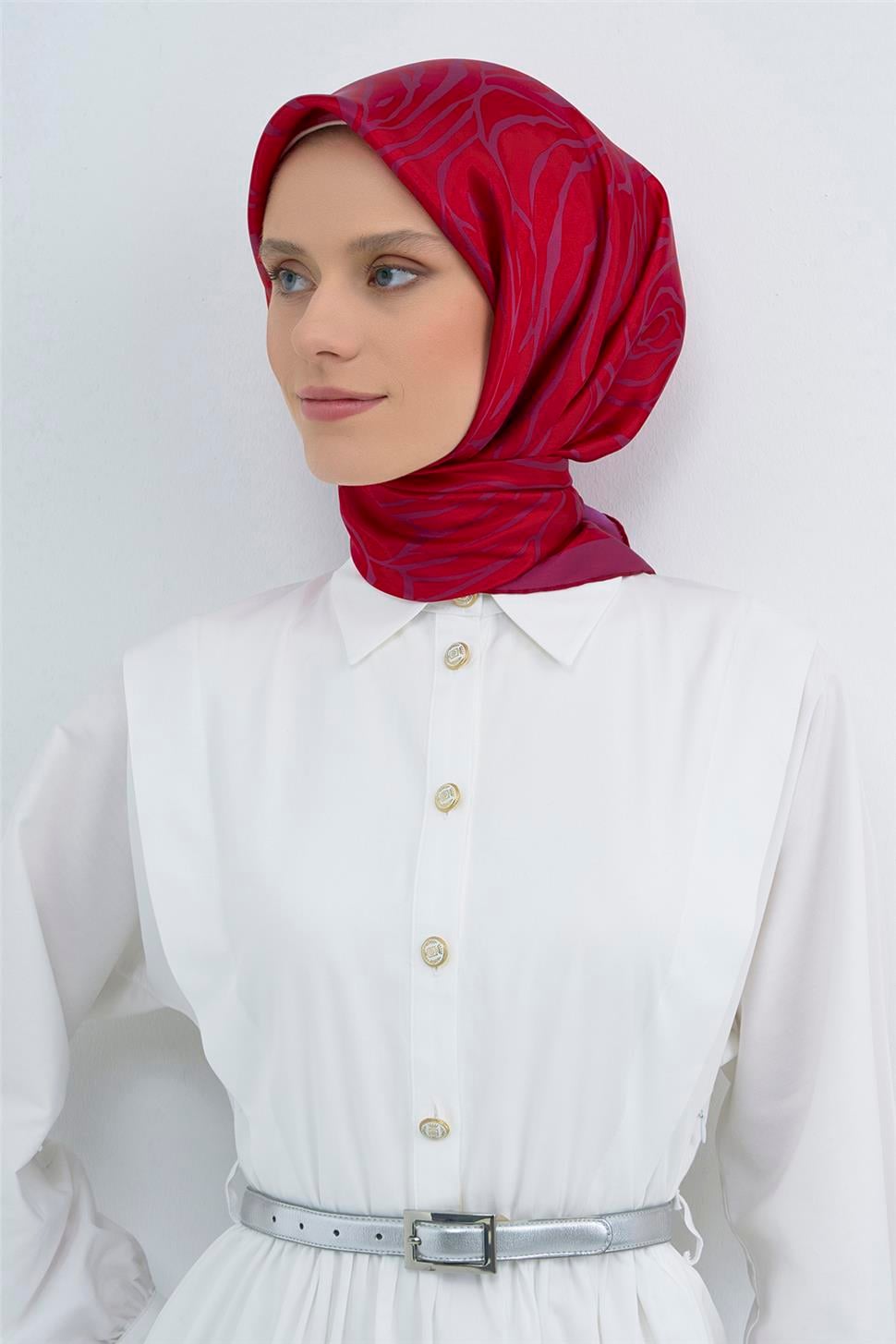 Armine 2026 İlkbahar Yaz Saf İpek Sura Eşarp 9511D 82