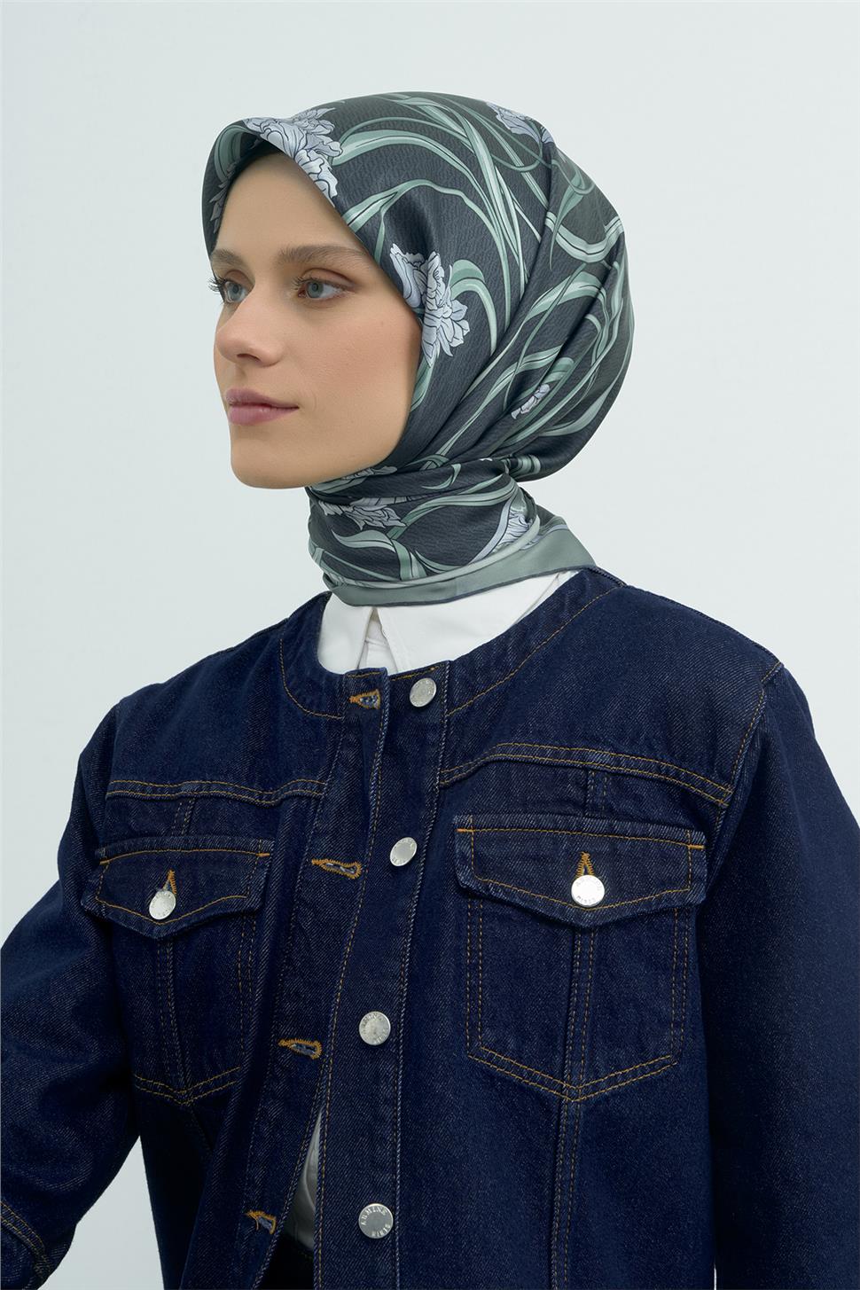 Armine 2026 İlkbahar Yaz Saf İpek Sura Eşarp 9512D 02