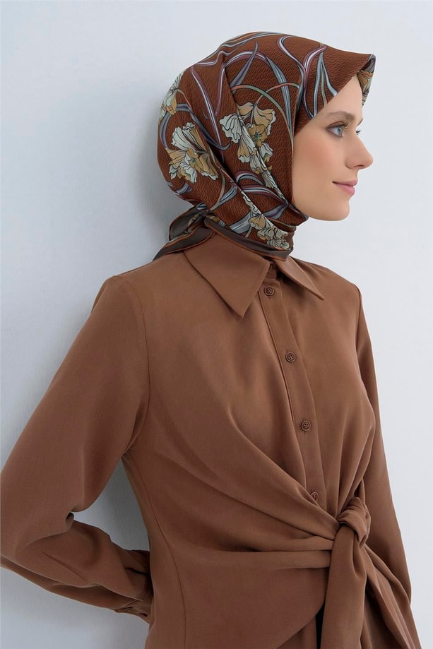 Armine Saf İpek Sura Eşarp 9512D 54