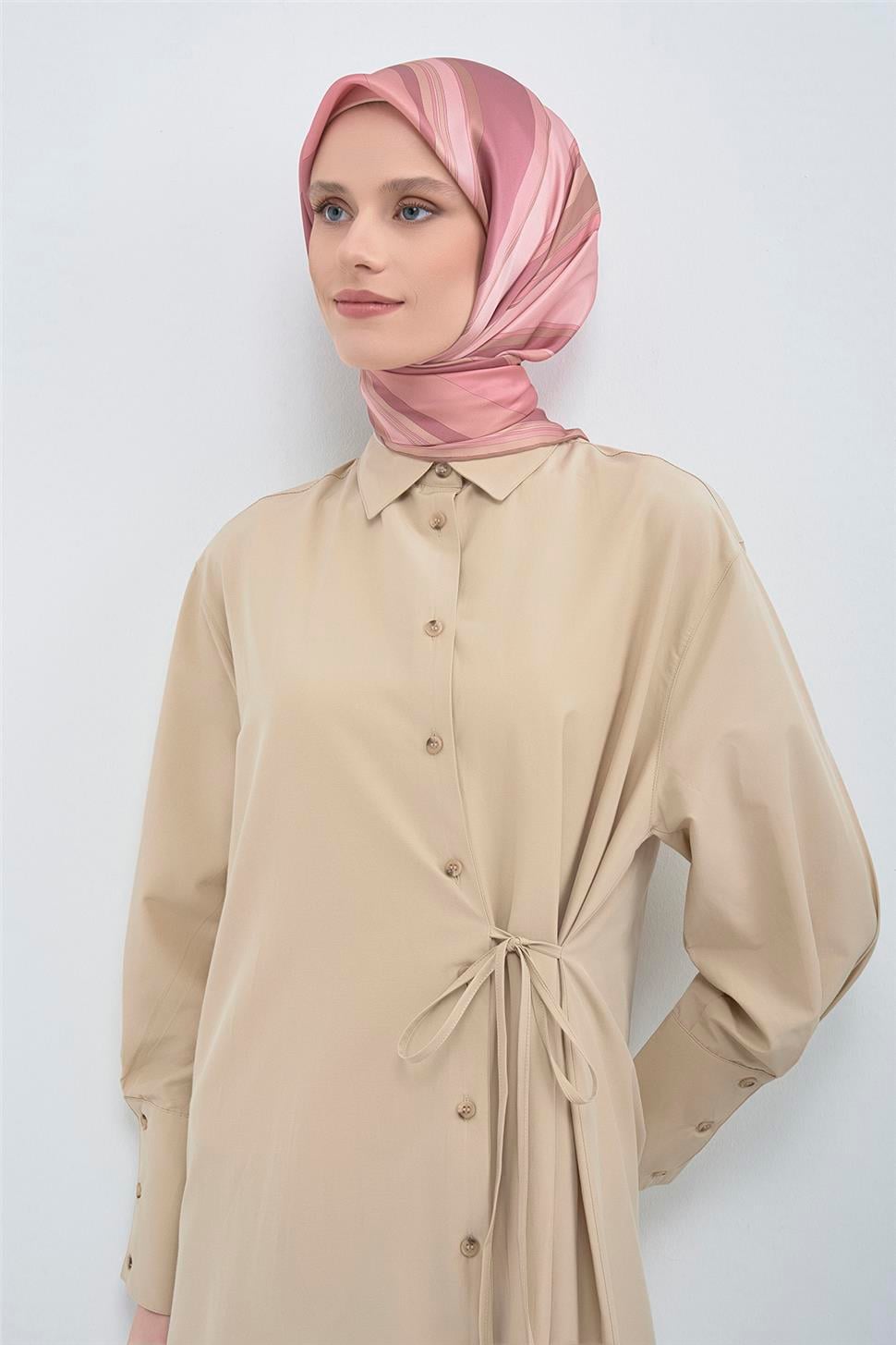 Armine 2026 İlkbahar Yaz Saf İpek Sura Eşarp 9514D 05