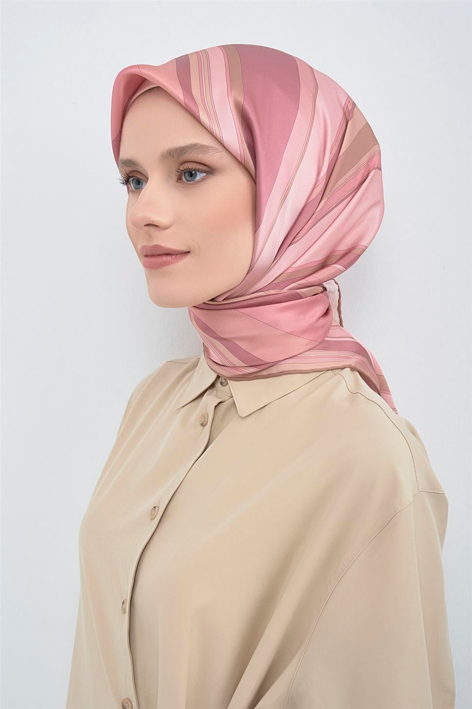 Armine 2026 İlkbahar Yaz Saf İpek Sura Eşarp 9514D 05