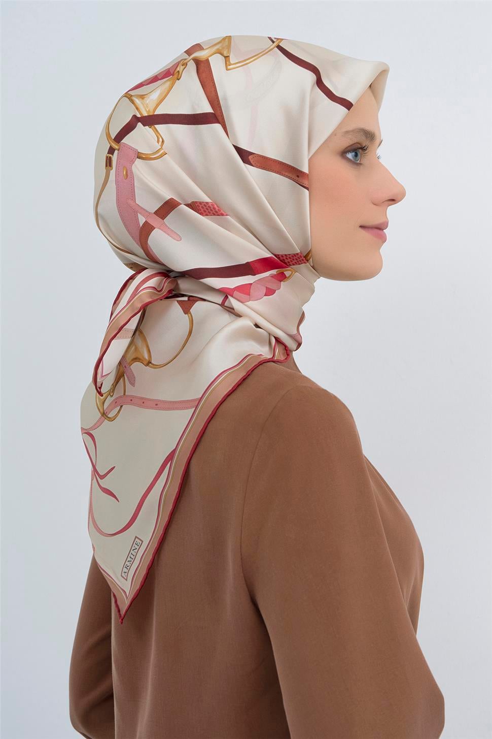 Armine 2026 İlkbahar Yaz Saf İpek Sura Eşarp 9517D 36