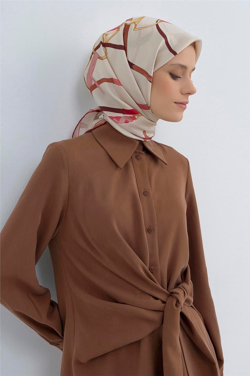 Armine 2026 İlkbahar Yaz Saf İpek Sura Eşarp 9517D 36