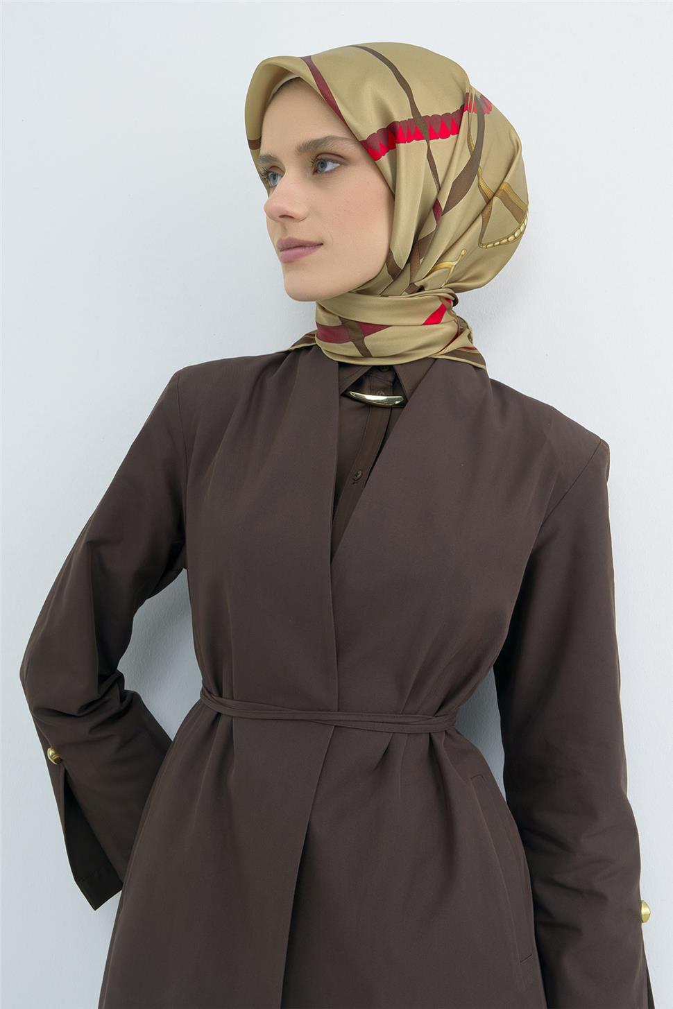 Armine 2026 İlkbahar Yaz Saf İpek Sura Eşarp 9517D 52