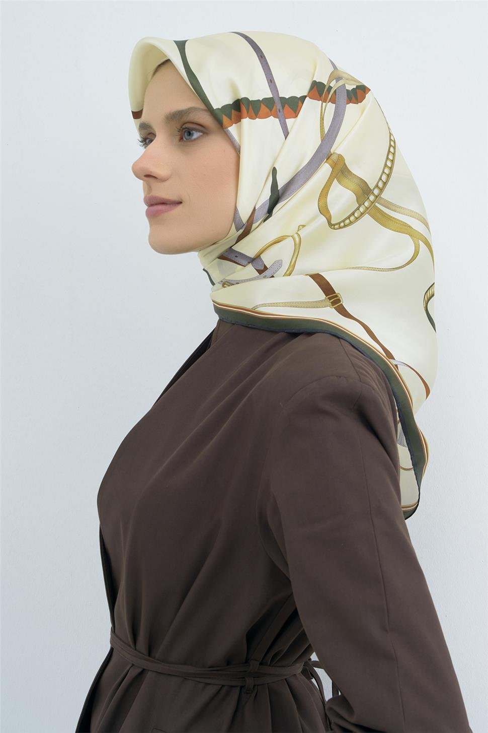 Armine 2026 İlkbahar Yaz Saf İpek Sura Eşarp 9517D 82