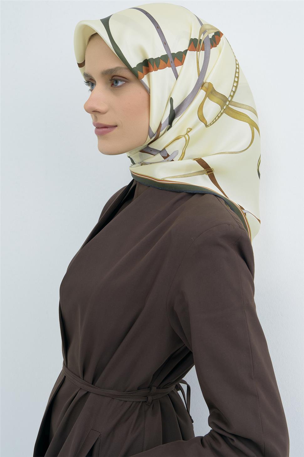 Armine 2026 İlkbahar Yaz Saf İpek Sura Eşarp 9517D 82