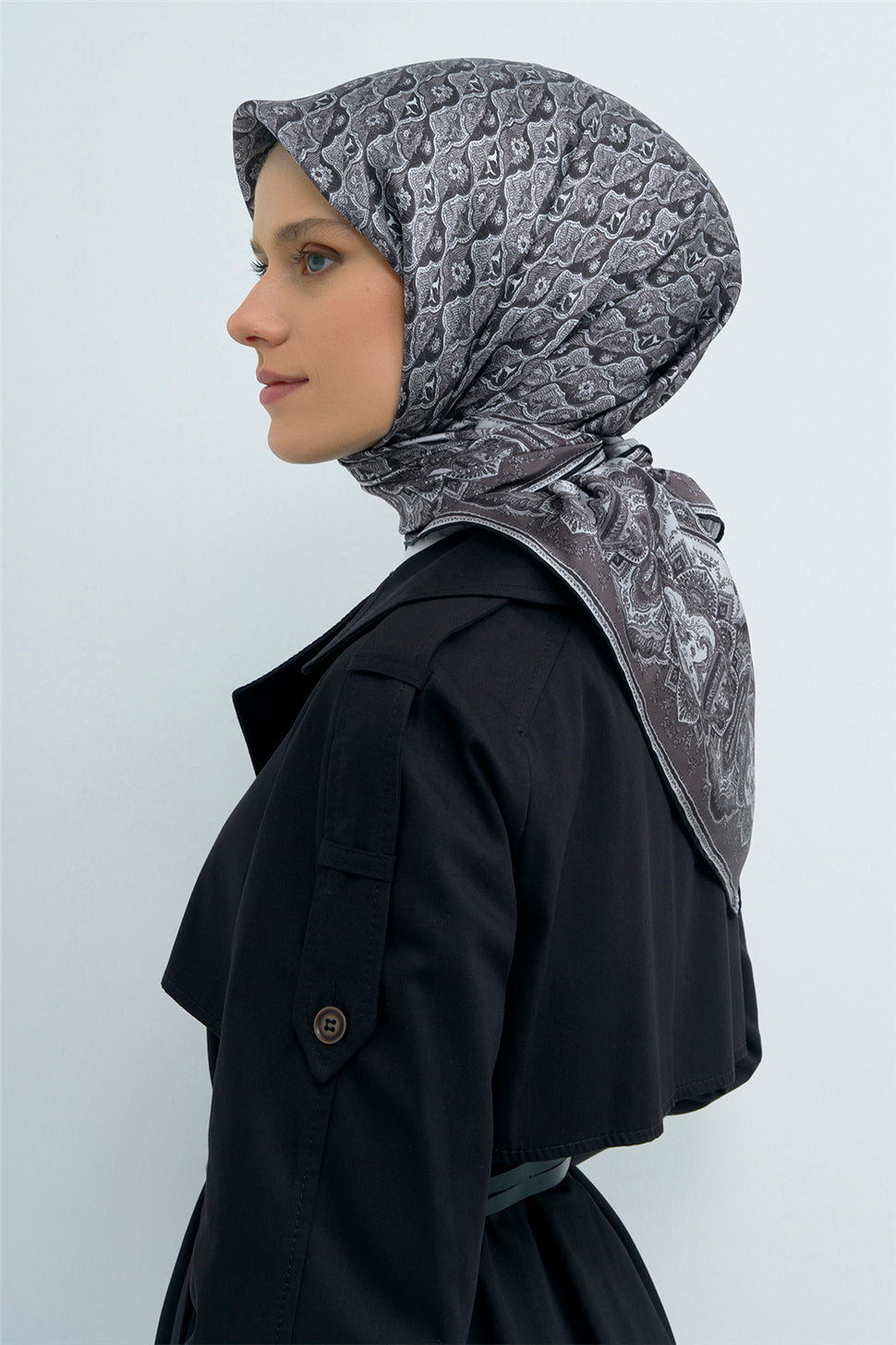 Armine 2026 İlkbahar Yaz Saf İpek Sura Eşarp 9518D 01