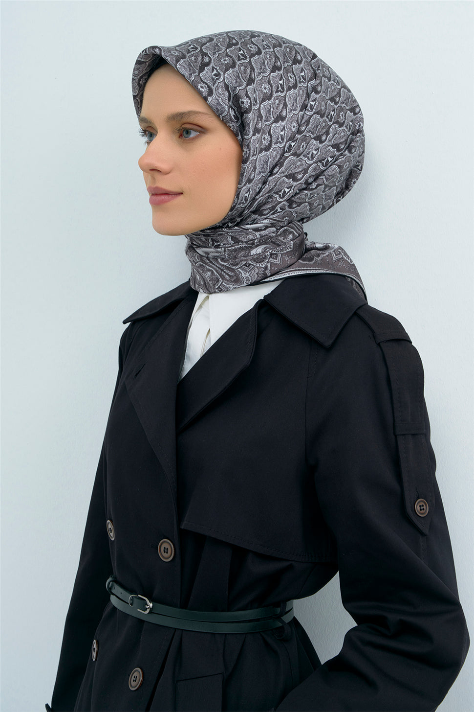 Armine 2026 İlkbahar Yaz Saf İpek Sura Eşarp 9518D 01