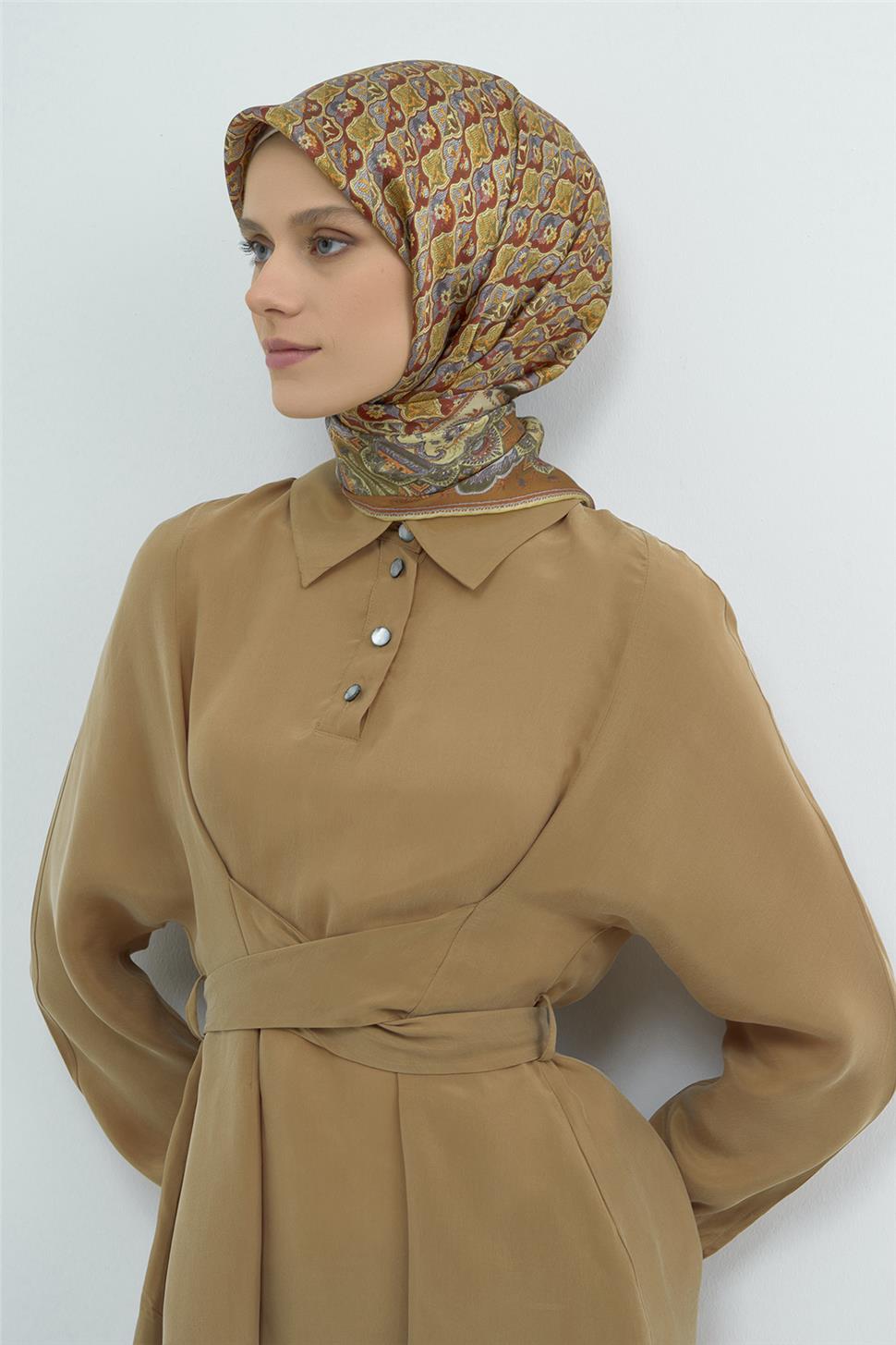 Armine 2026 İlkbahar Yaz Saf İpek Sura Eşarp 9518D 52