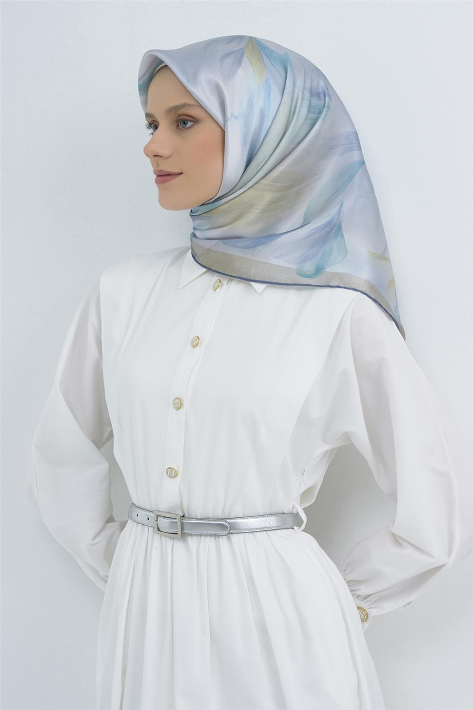 Armine 2026 İlkbahar Yaz Saf İpek Sura Eşarp 9519D 03
