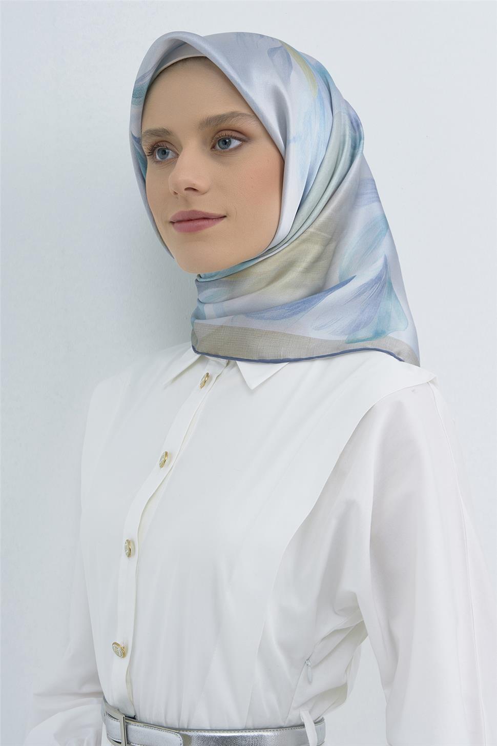 Armine 2026 İlkbahar Yaz Saf İpek Sura Eşarp 9519D 03