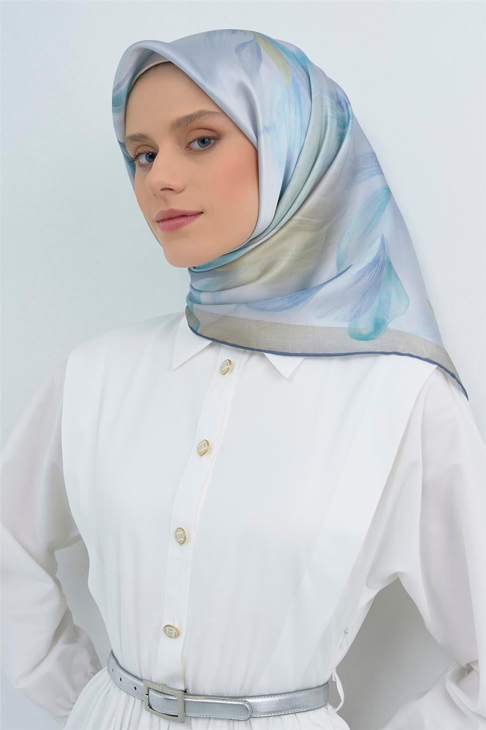 Armine 2026 İlkbahar Yaz Saf İpek Sura Eşarp 9519D 03