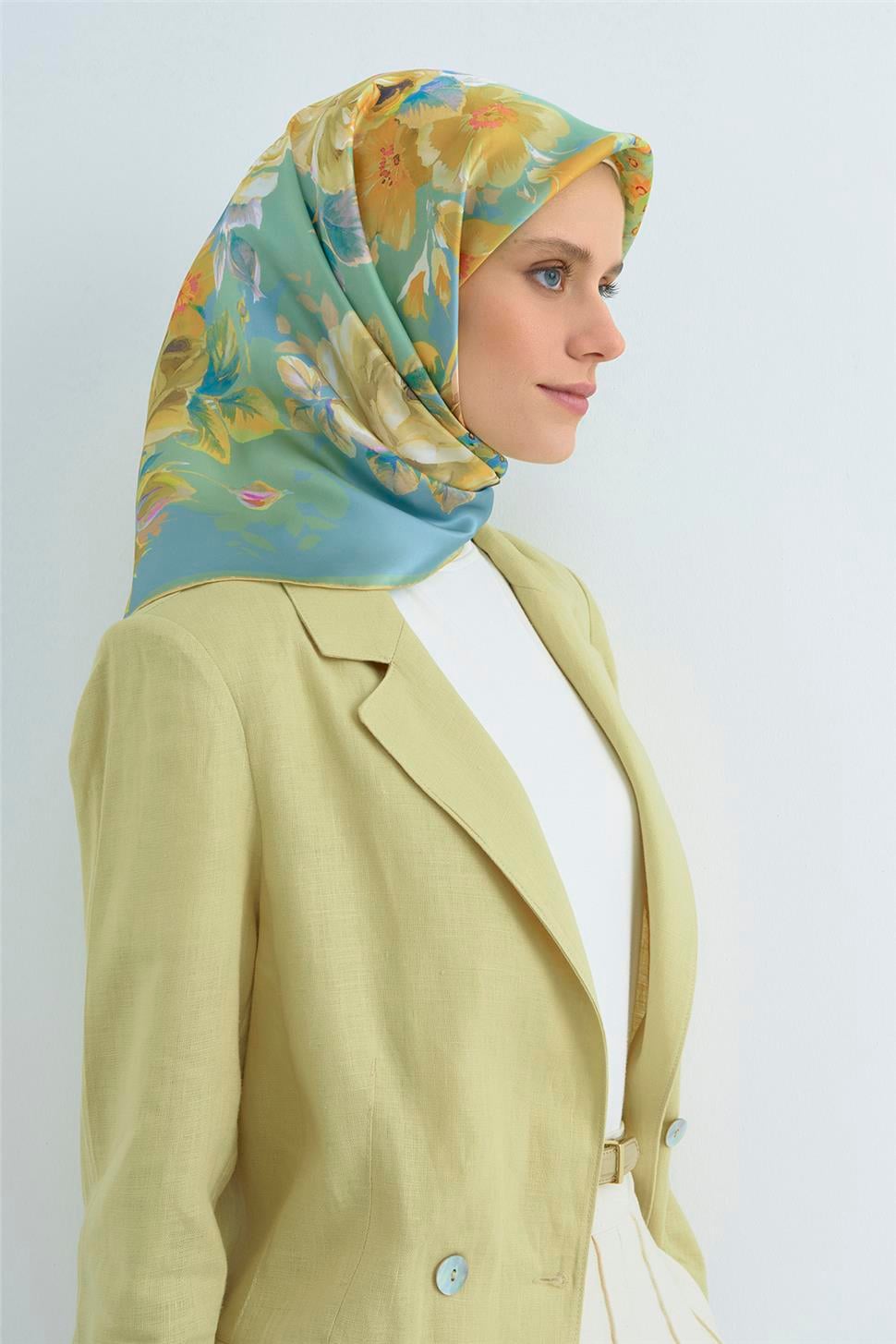 Armine 2026 İlkbahar Yaz Saf İpek Sura Eşarp 9520D 53