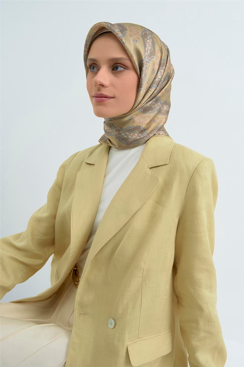 Armine 2026 İlkbahar Yaz Saf İpek Sura Eşarp 9522D 83