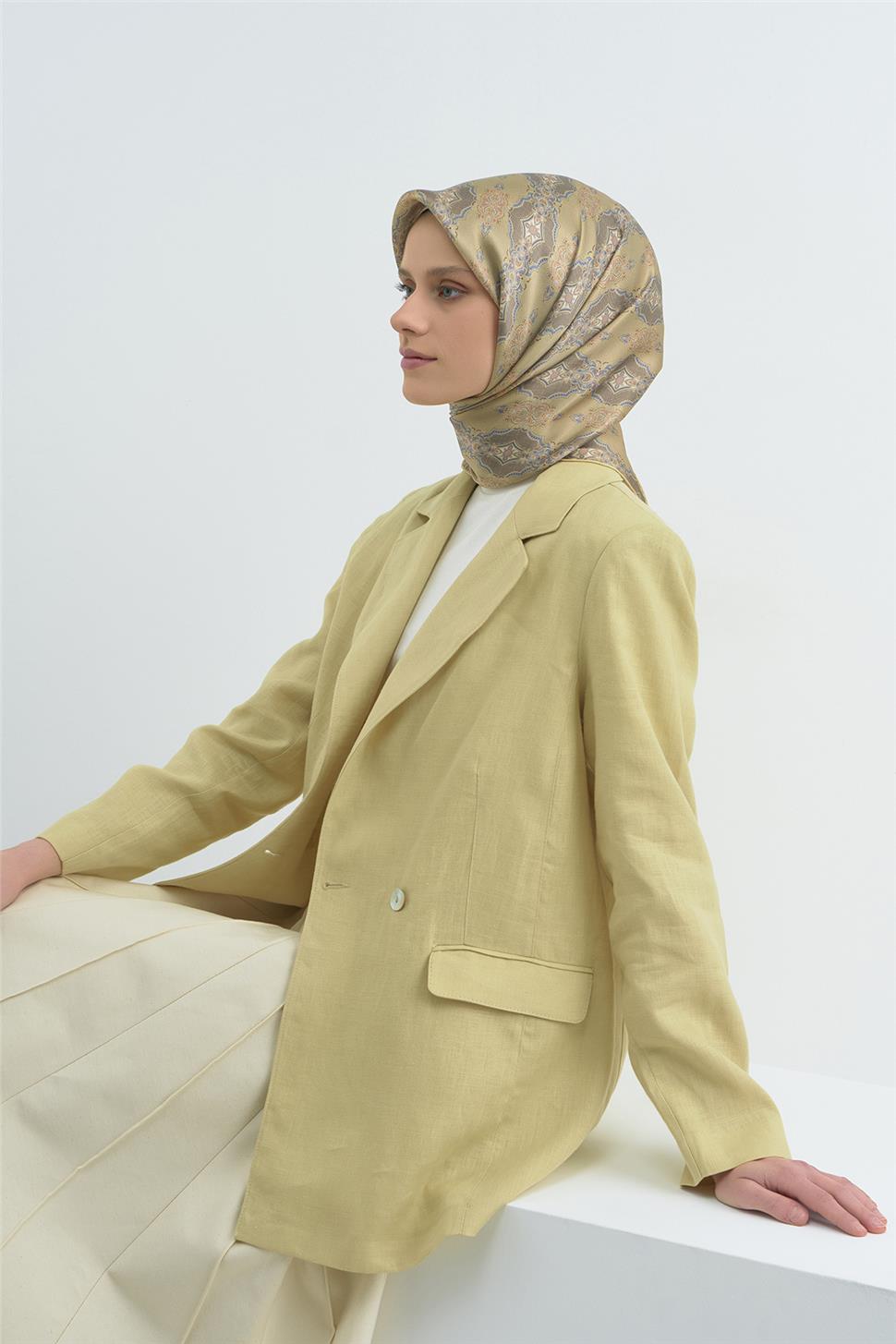 Armine 2026 İlkbahar Yaz Saf İpek Sura Eşarp 9522D 83