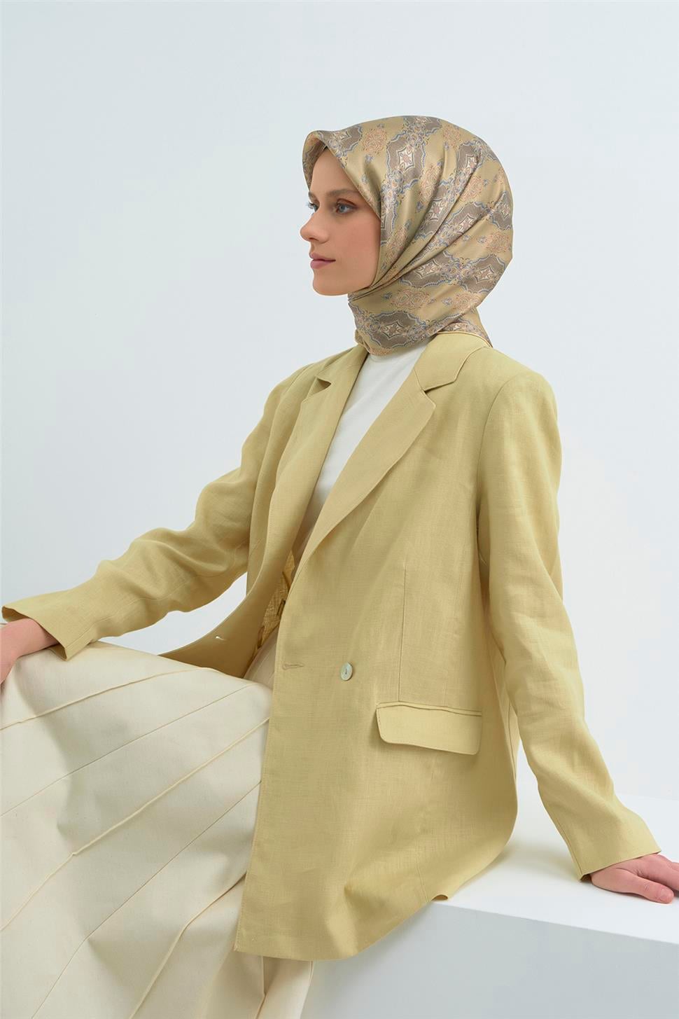 Armine 2026 İlkbahar Yaz Saf İpek Sura Eşarp 9522D 83