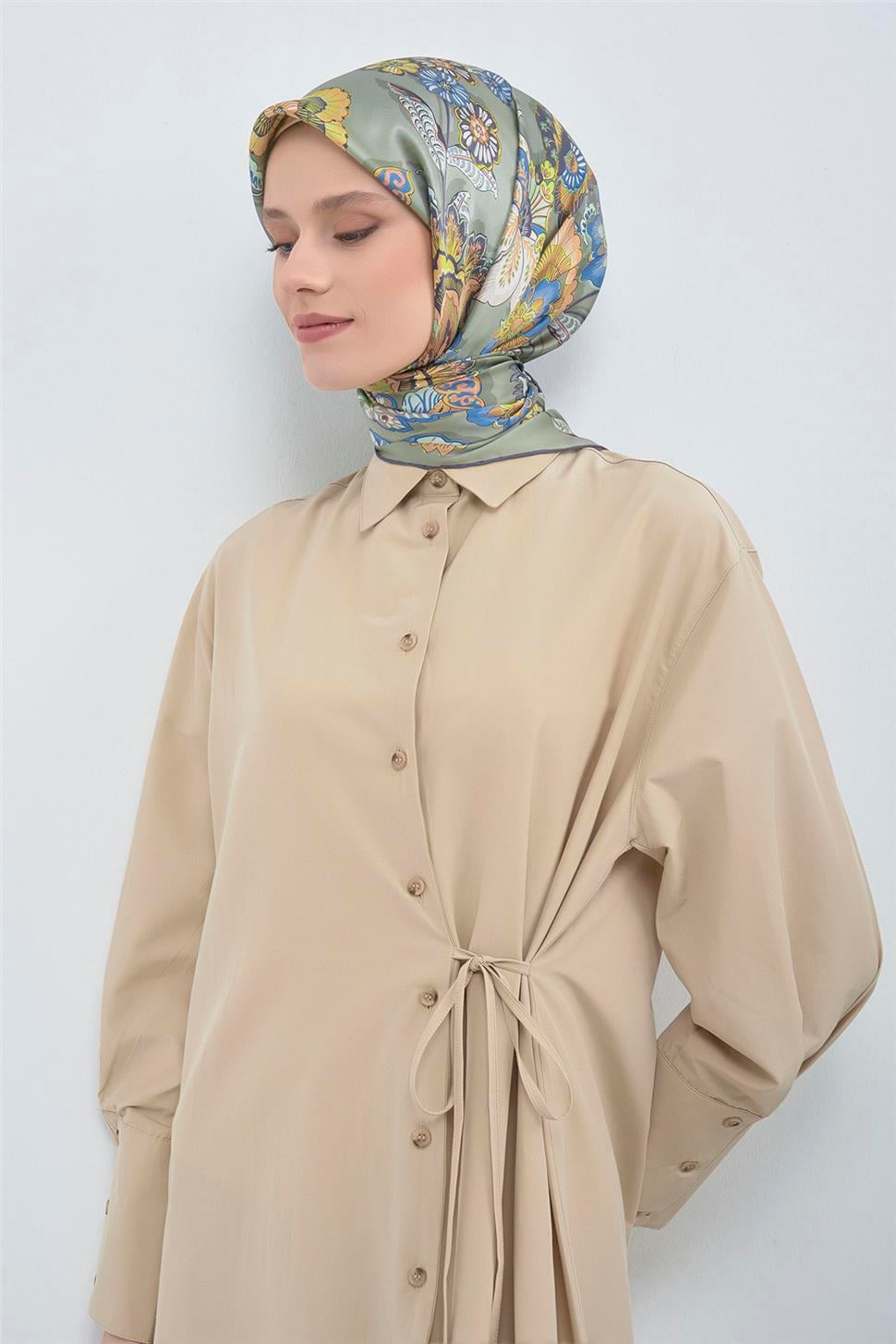 Armine 2026 İlkbahar Yaz Saf İpek Sura Eşarp 9523D 83