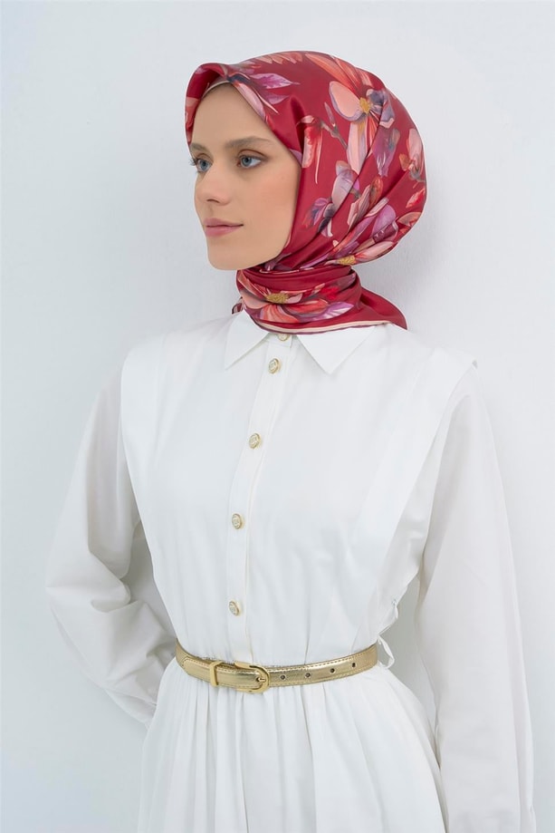 Armine Saf İpek Sura Eşarp 9524D 34