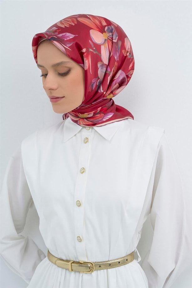 Armine Saf İpek Sura Eşarp 9524D 34