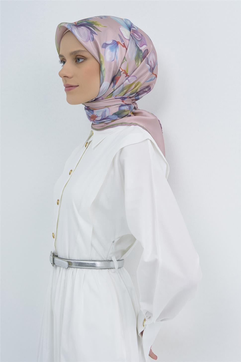 Armine 2026 İlkbahar Yaz Saf İpek Sura Eşarp 9524D 52