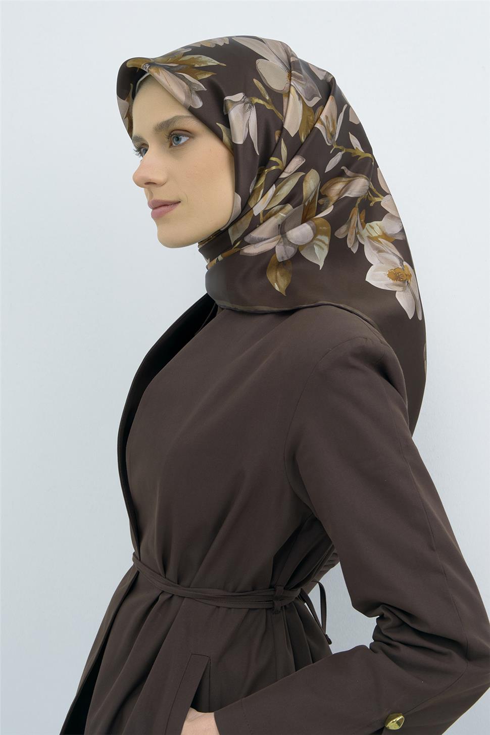 Armine 2026 İlkbahar Yaz Saf İpek Sura Eşarp 9524D 55