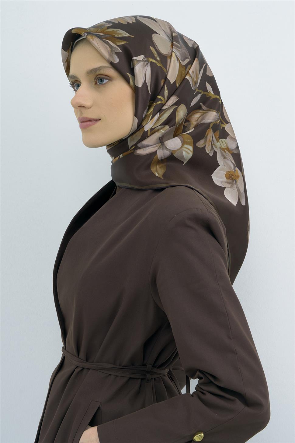 Armine 2026 İlkbahar Yaz Saf İpek Sura Eşarp 9524D 55