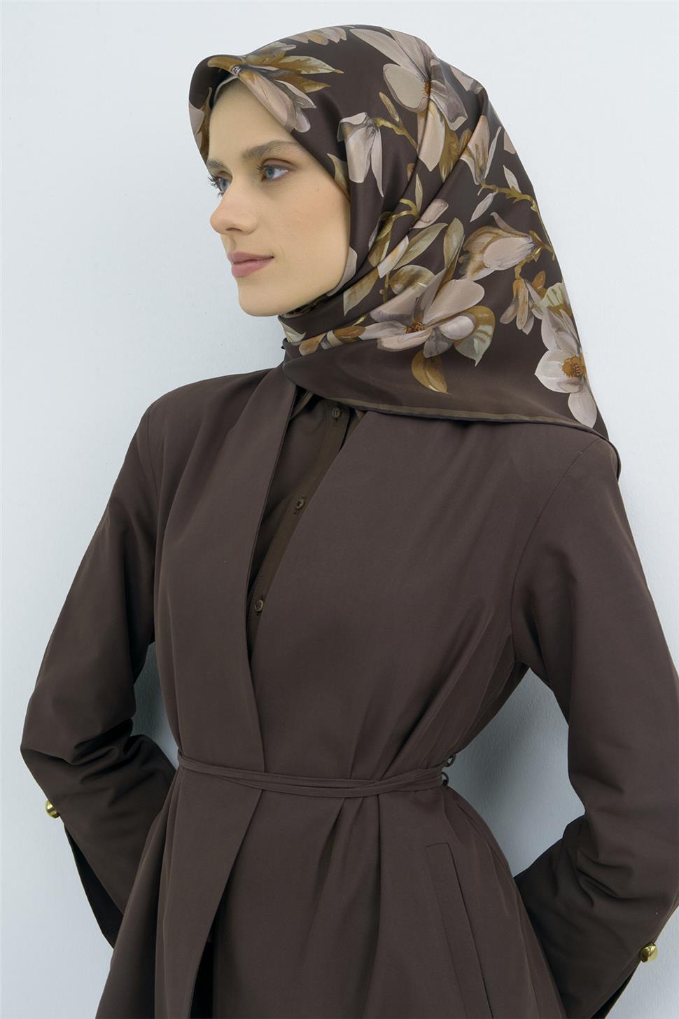 Armine 2026 İlkbahar Yaz Saf İpek Sura Eşarp 9524D 55