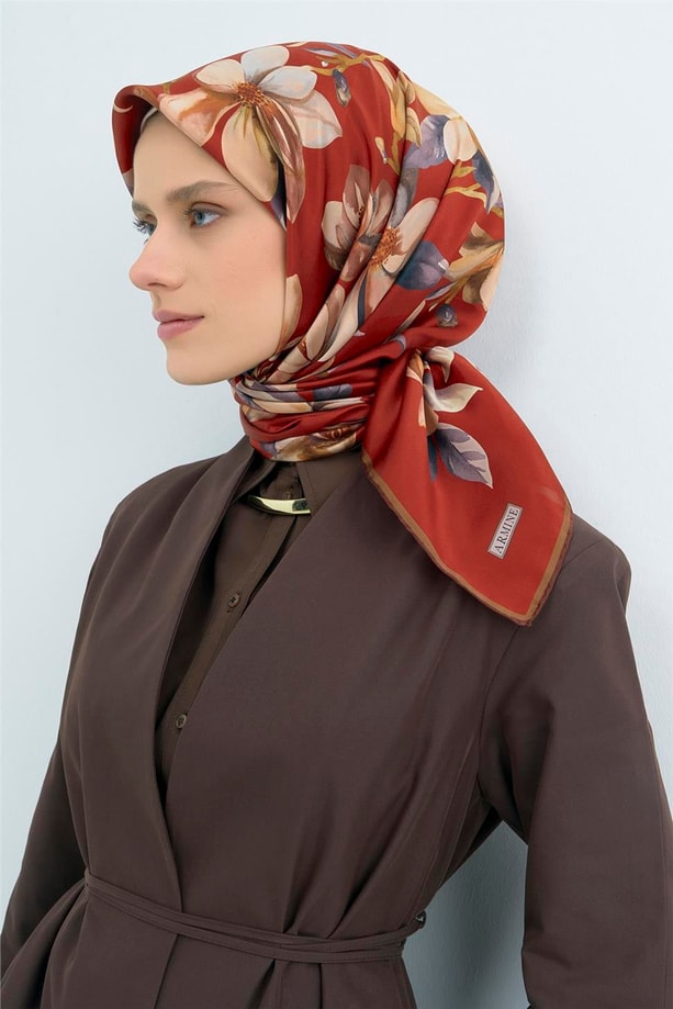 Armine Saf İpek Sura Eşarp 9524D 56