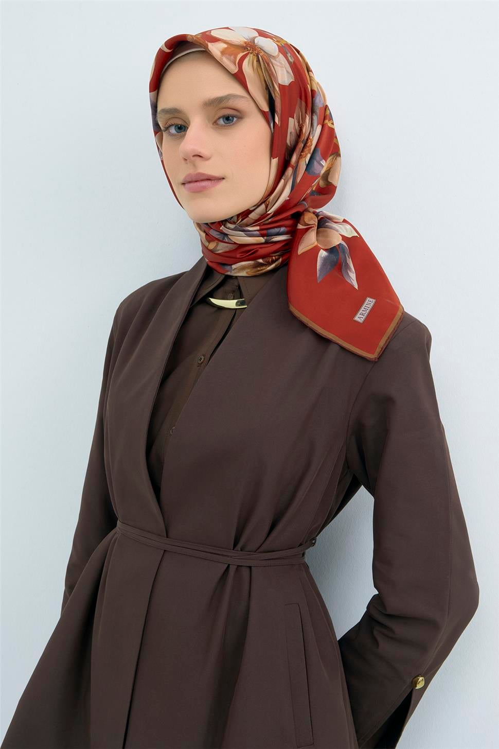 Armine 2026 İlkbahar Yaz Saf İpek Sura Eşarp 9524D 56
