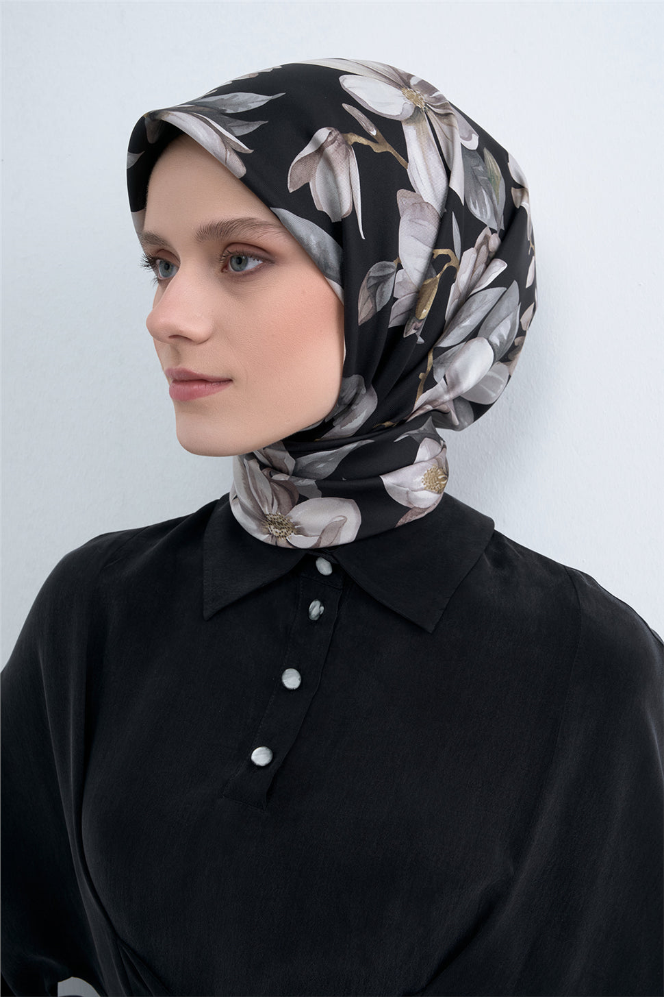 Armine 2026 İlkbahar Yaz Saf İpek Twill Eşarp 9524D 05