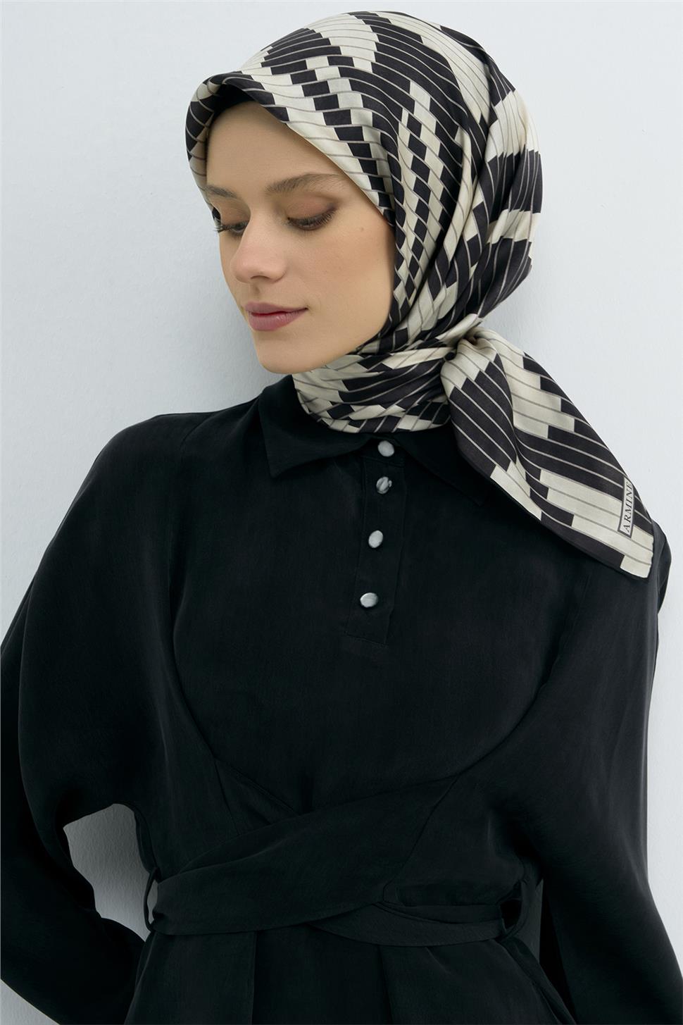 Armine 2026 İlkbahar Yaz Saf İpek Sura Eşarp 9525D 65