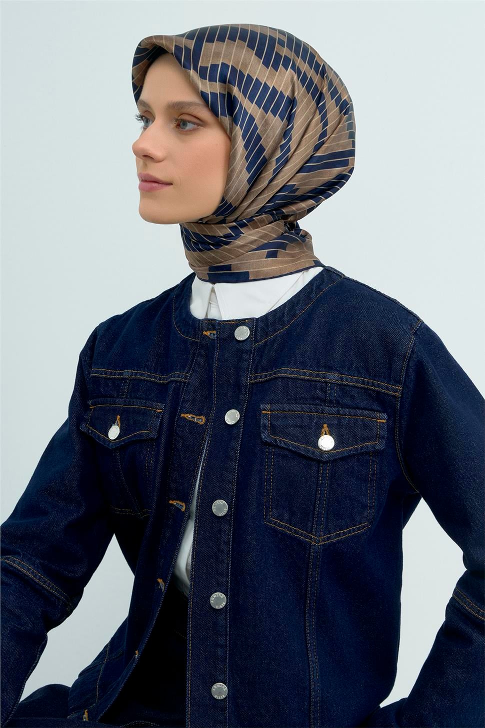 Armine 2026 İlkbahar Yaz Saf İpek Sura Eşarp 9525D 83