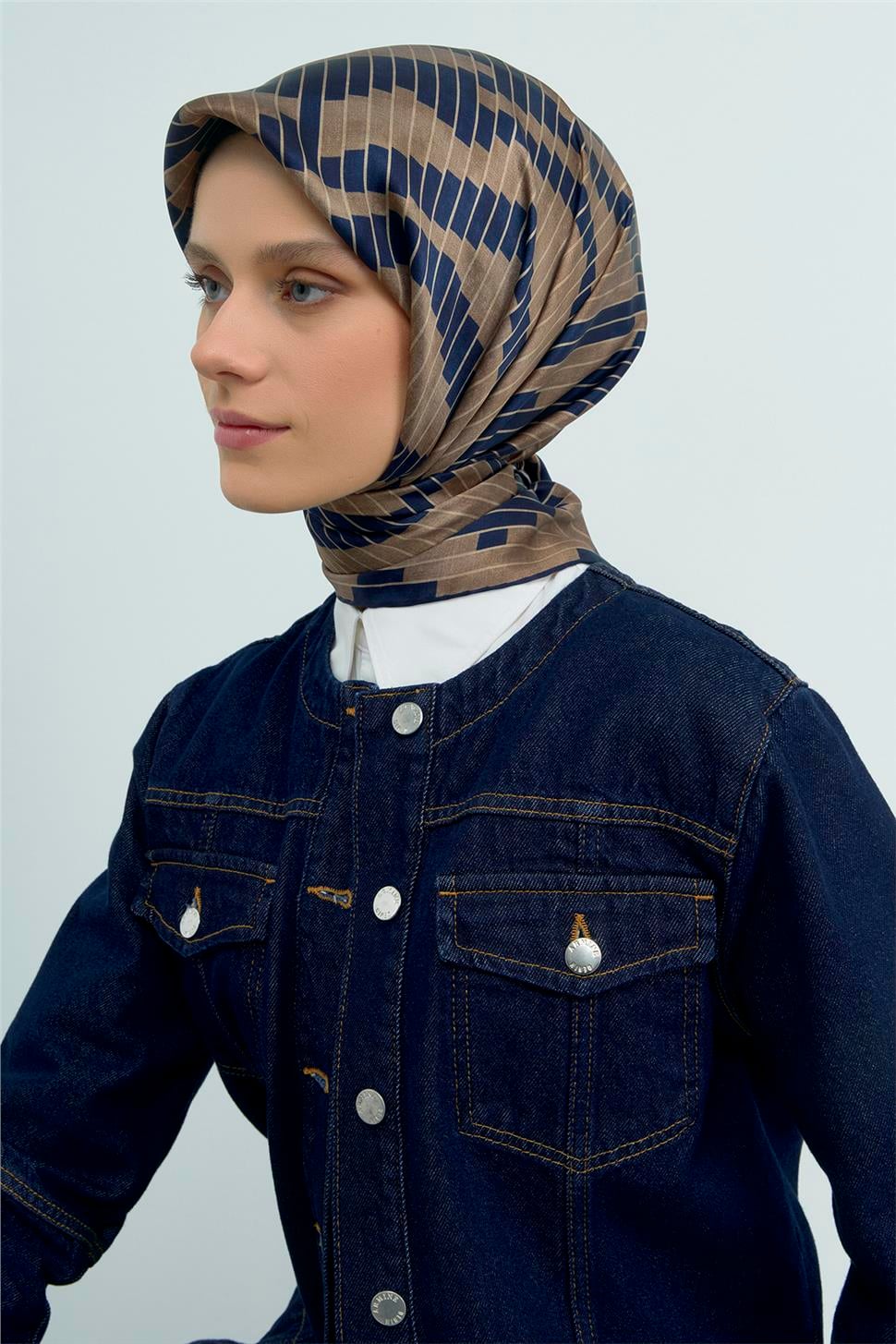 Armine 2026 İlkbahar Yaz Saf İpek Sura Eşarp 9525D 83
