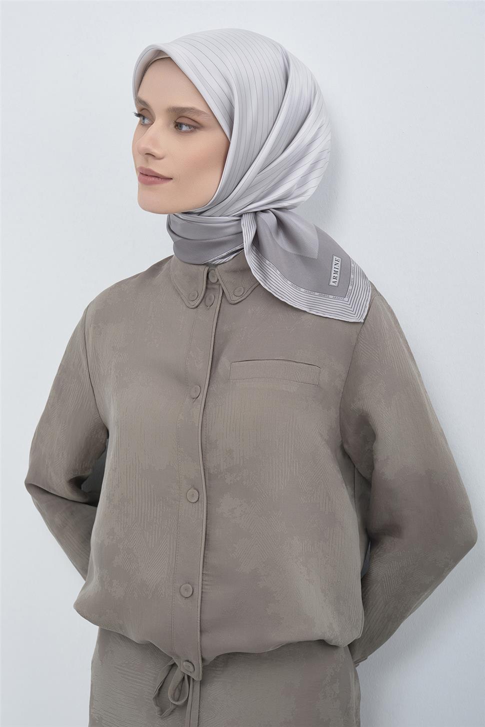 Armine 2026 İlkbahar Yaz Saf İpek Sura Eşarp 9526D 81