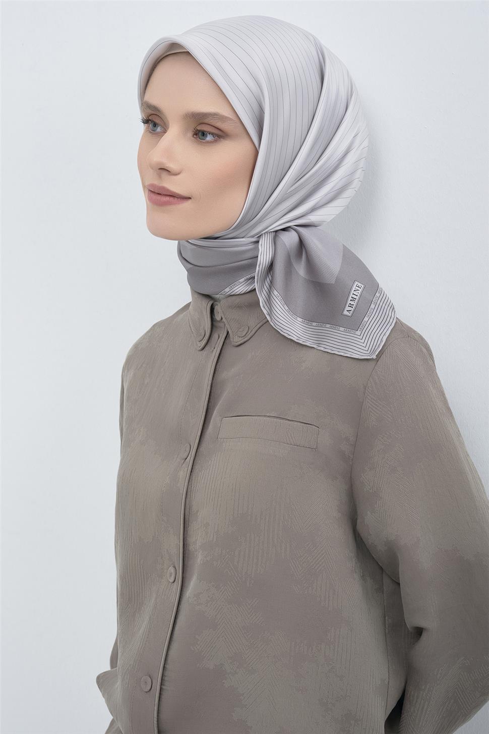 Armine 2026 İlkbahar Yaz Saf İpek Sura Eşarp 9526D 81