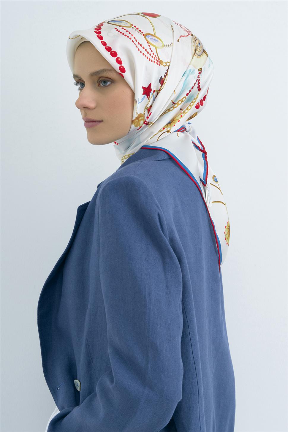 Armine 2026 İlkbahar Yaz Saf İpek Sura Eşarp 9527D 01