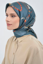 Armine 2026 İlkbahar Yaz Saf İpek Twill Eşarp 9527D 81