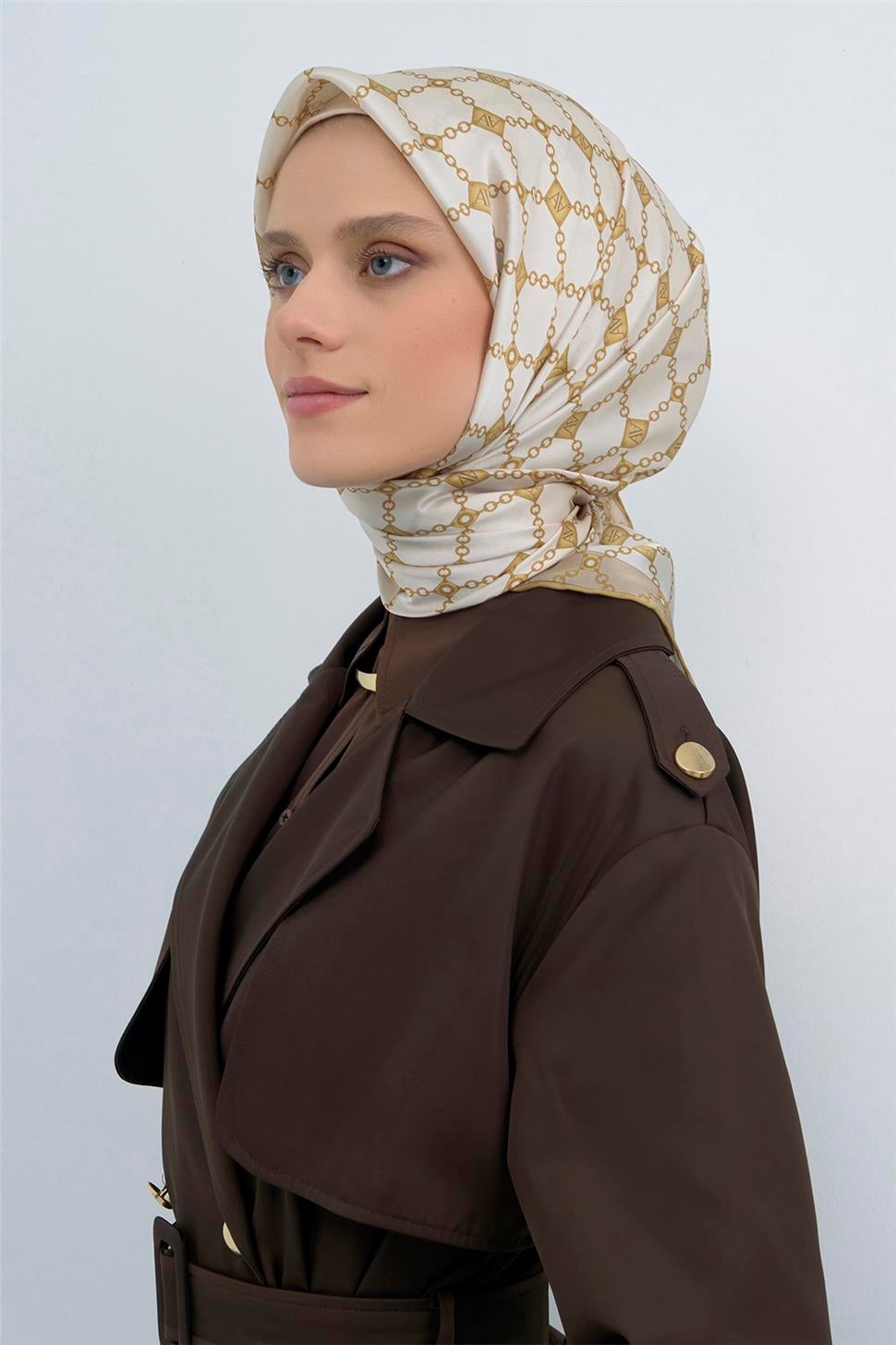 Armine 2026 İlkbahar Yaz Saf İpek Sura Eşarp 9530D 06