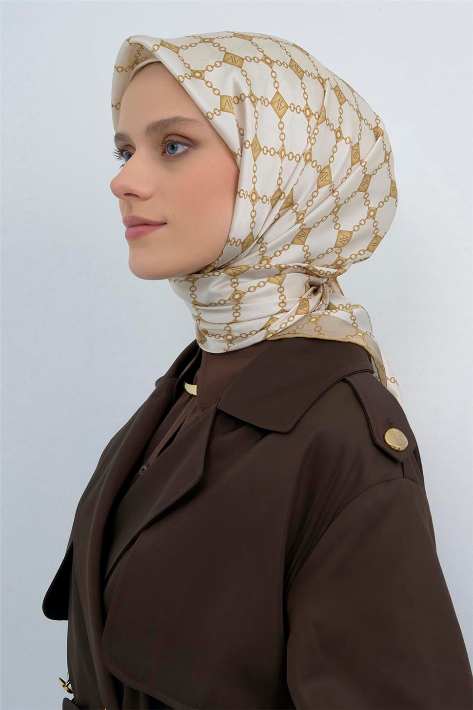 Armine 2026 İlkbahar Yaz Saf İpek Sura Eşarp 9530D 06