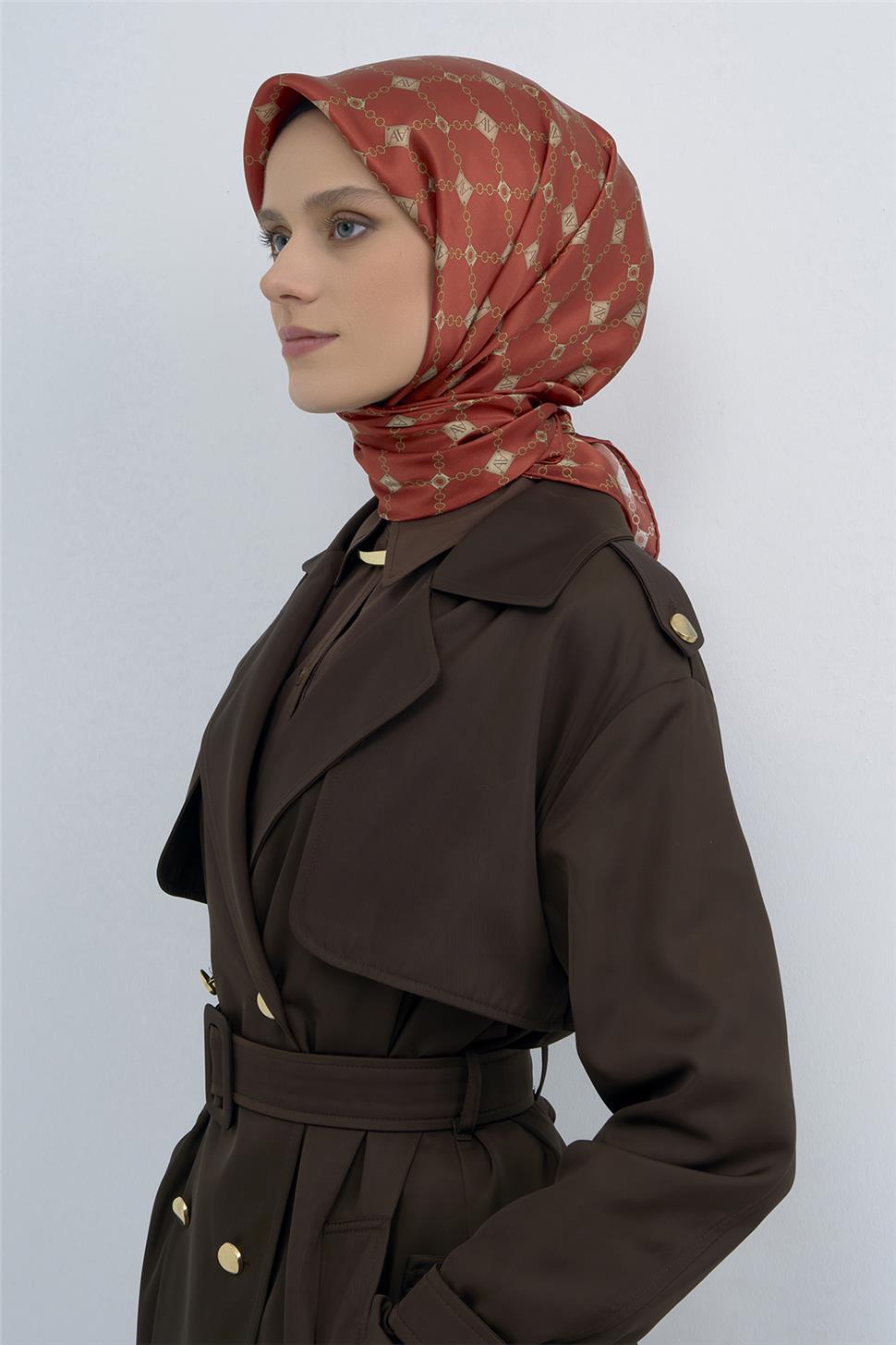 Armine 2026 İlkbahar Yaz Saf İpek Sura Eşarp 9530D 84