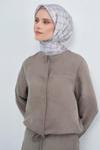 Armine 2026 İlkbahar Yaz Saf İpek Twill Eşarp 9530D 08