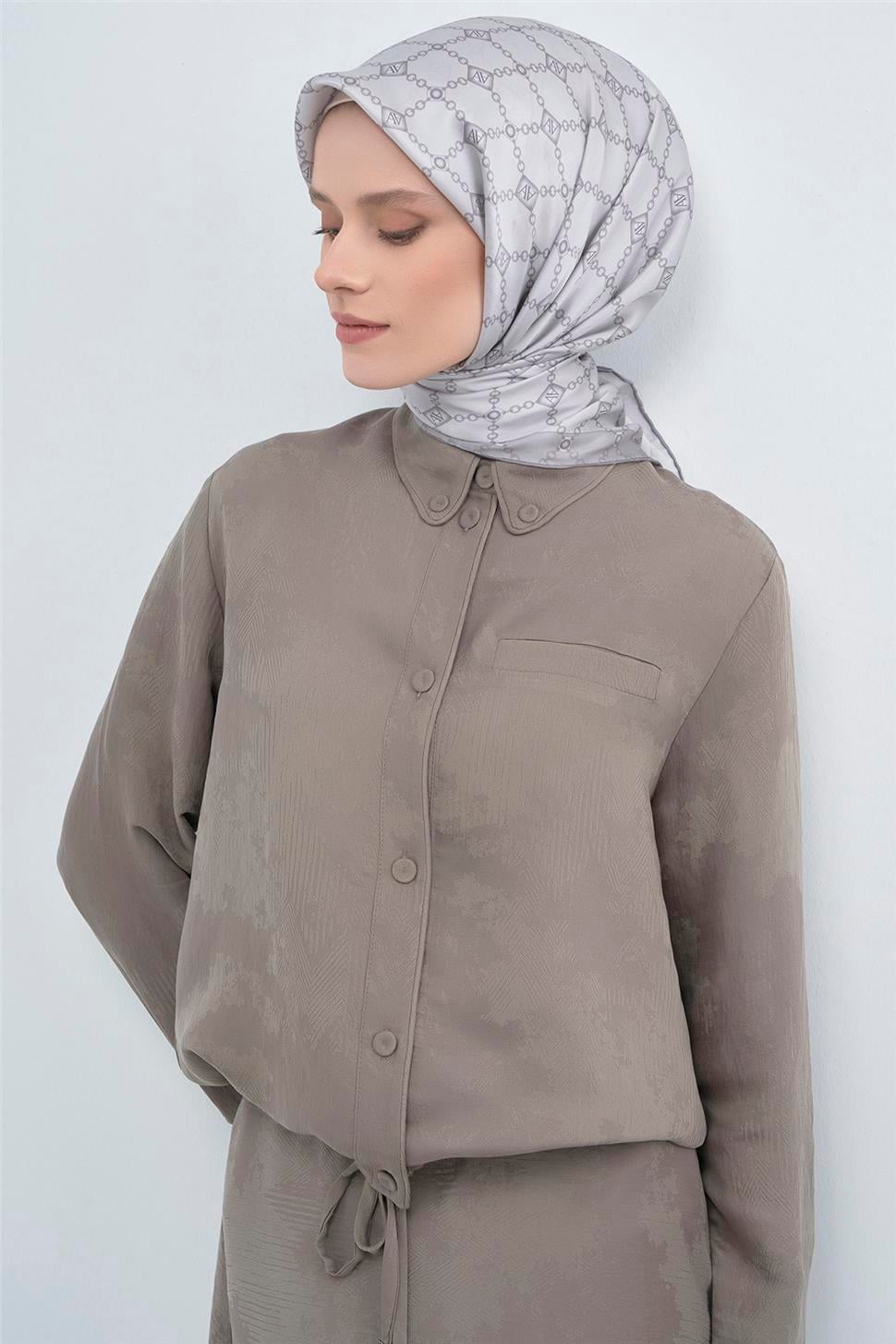 Armine 2026 İlkbahar Yaz Saf İpek Twill Eşarp 9530D 08