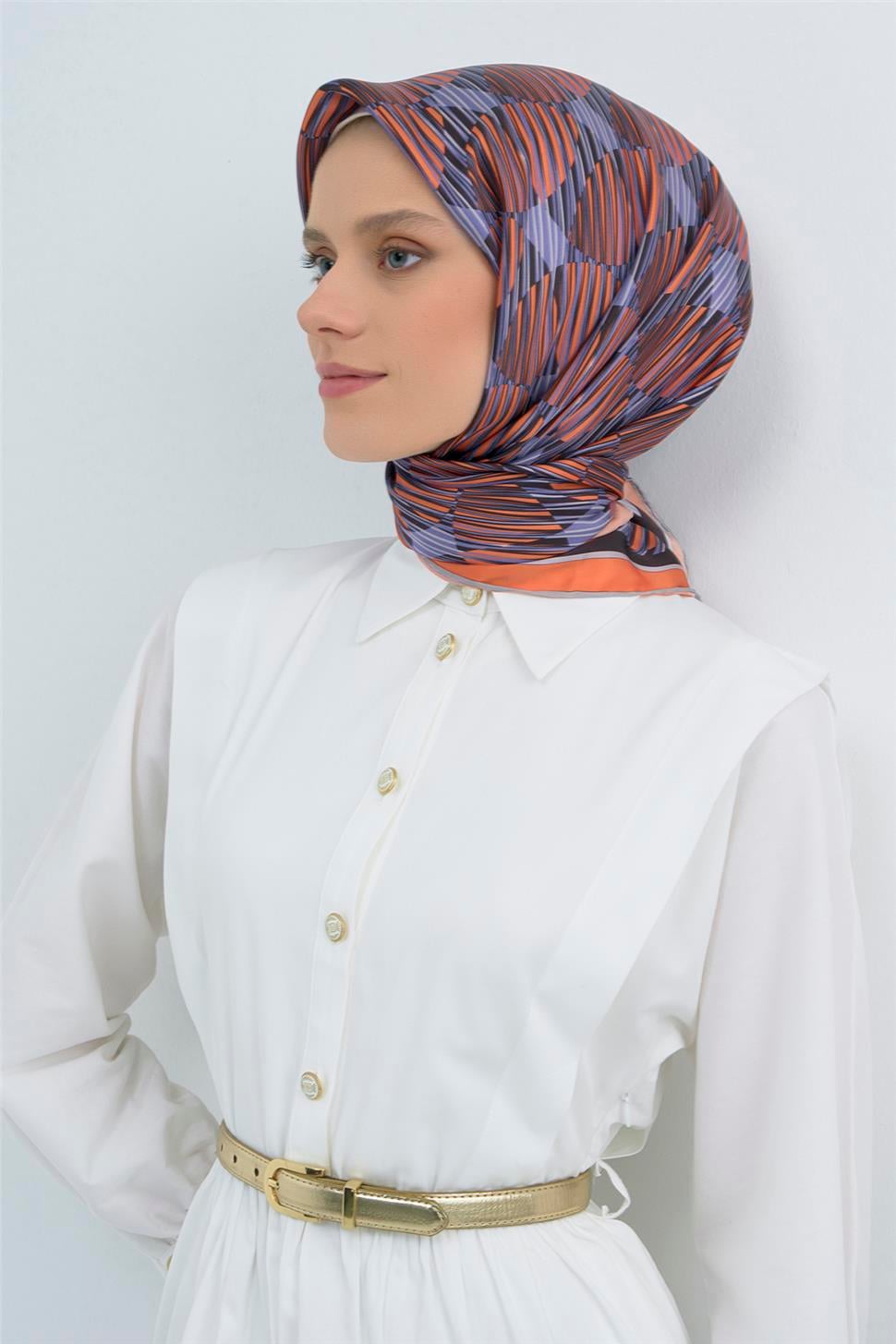Armine 2026 İlkbahar Yaz Saf İpek Sura Eşarp 9533D 33