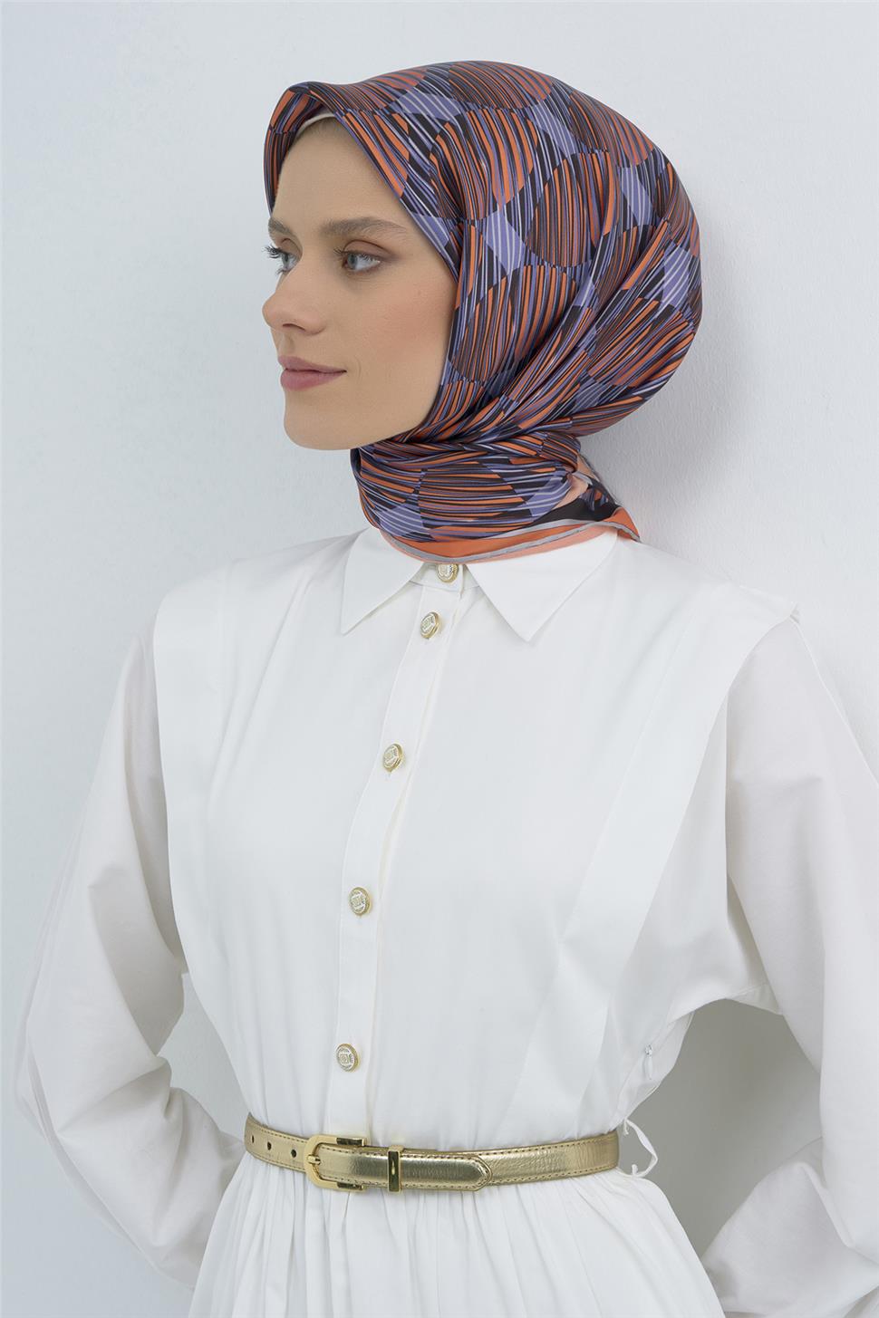 Armine 2026 İlkbahar Yaz Saf İpek Sura Eşarp 9533D 33