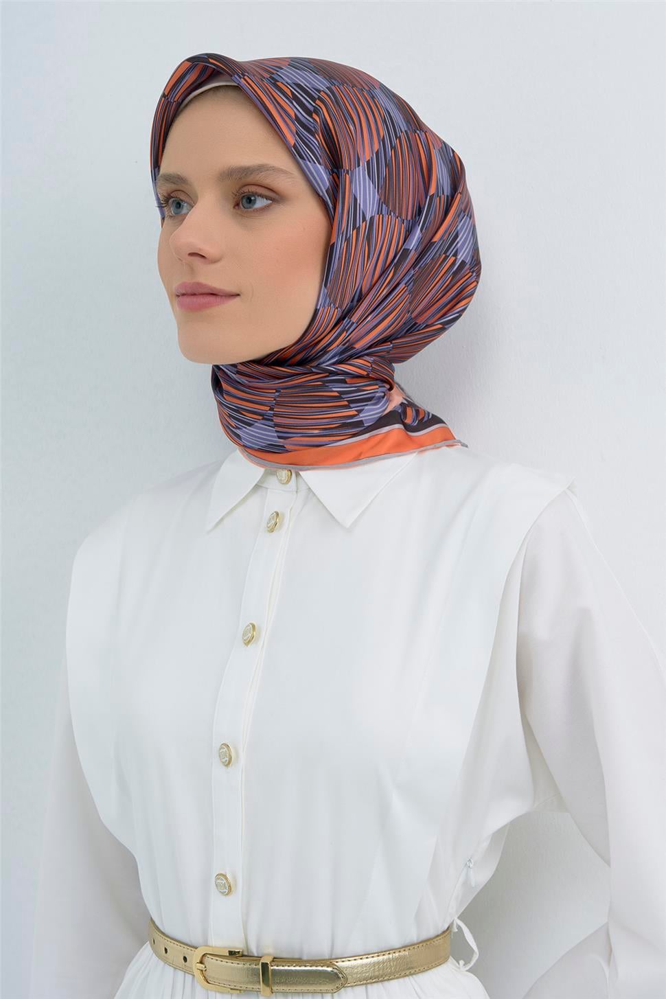 Armine 2026 İlkbahar Yaz Saf İpek Sura Eşarp 9533D 33