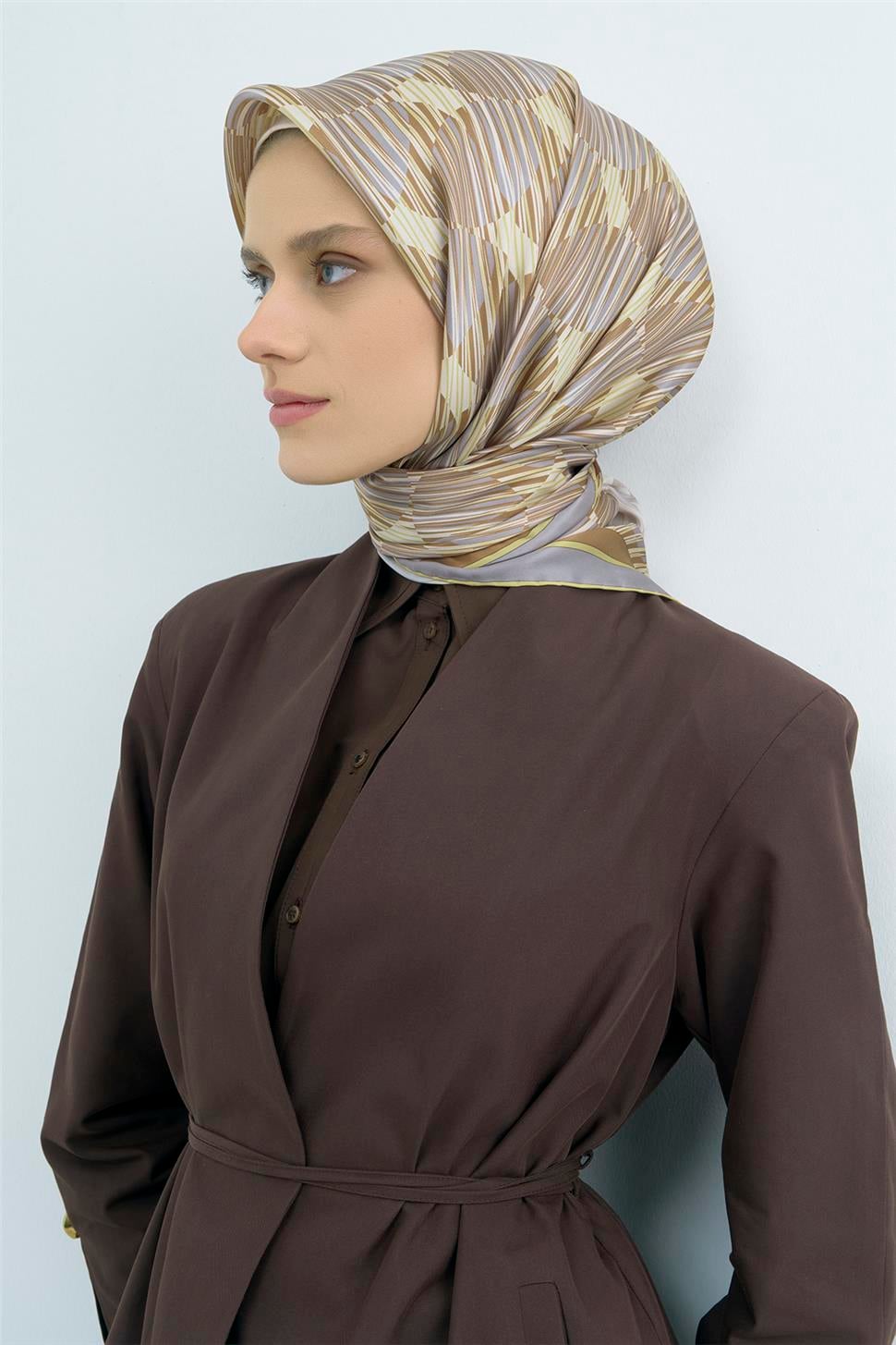 Armine 2026 İlkbahar Yaz Saf İpek Sura Eşarp 9533D 83