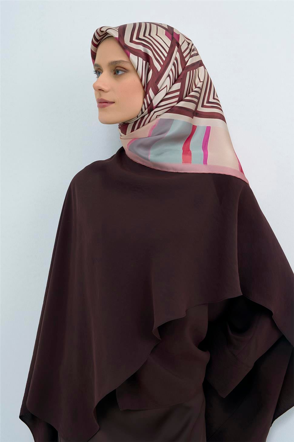 Armine 2026 İlkbahar Yaz Saf İpek Sura Eşarp 9534D 84