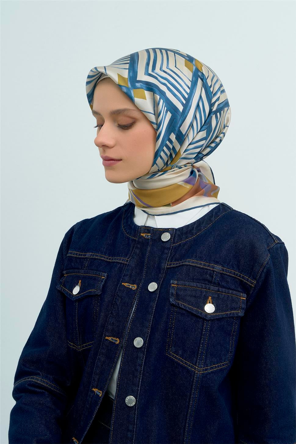 Armine 2026 İlkbahar Yaz Saf İpek Sura Eşarp 9534D 01