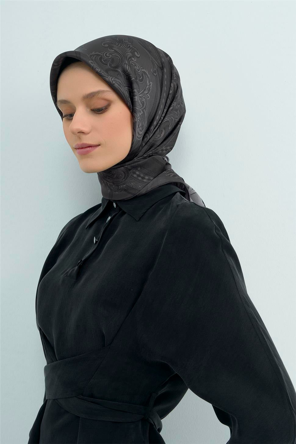 Armine 2026 İlkbahar Yaz Saf İpek Sura Eşarp 9537D 80